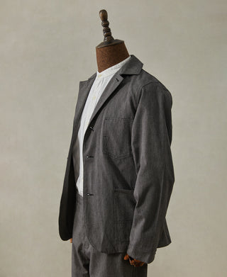 Black Chambray Work Jacket