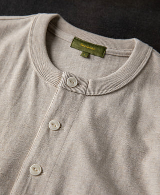 1930s Loopwheel Cotton Henley Shirt