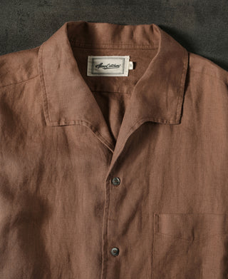 1950s Italian Collar Linen Shirt