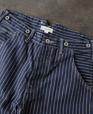 Indigo Wabash Stripe Work Trousers