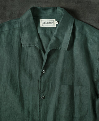 1950s Italian Collar Linen Shirt