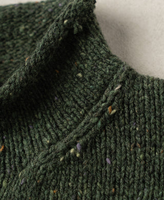 Roll Neck Pure Wool Fisherman Sweater