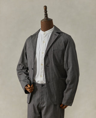 Black Chambray Work Jacket