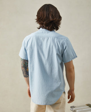 Military Wash Chambray Short Sleeve Workshirt