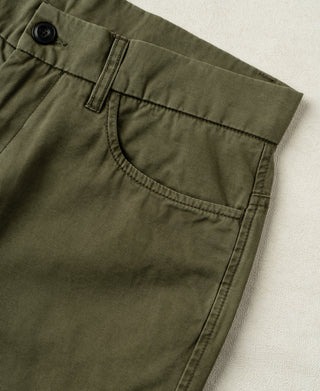 front pocket of Vintage Washed Tapered 5-Pocket Pants