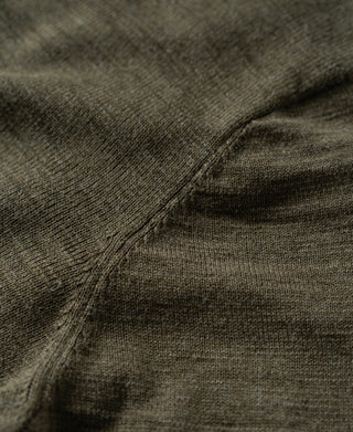 Slub Cotton Long Sleeve Knit Polo