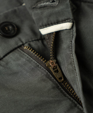 ykk zipper fly of Vintage Washed Tapered 5-Pocket Pants