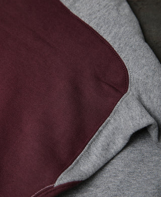 Contrast-Tipped Loopwheel Crewneck Sweatshirt