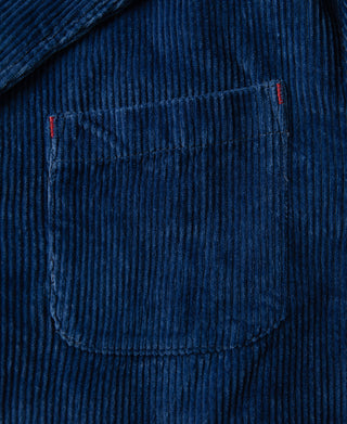 French Indigo-Dyed Corduroy Work Jacket