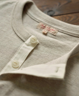 1930s Loopwheel Cotton Henley Shirt