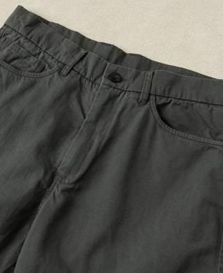 front rise of Vintage Washed Tapered 5-Pocket Pants