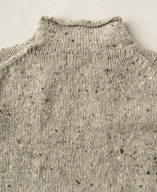 Roll Neck Pure Wool Fisherman Sweater