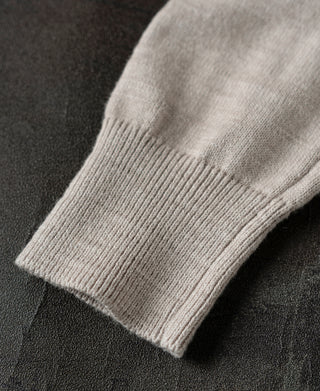 Slub Cotton Long Sleeve Knit Polo