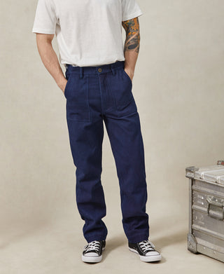 OG-107 Fatigue Pants - Indigo-Dyed Sashiko Version