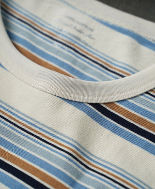 Vintage Striped Cotton Pocket T-Shirt