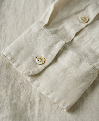 1950s Italian Collar Linen Shirt