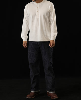 1930s Loopwheel Cotton Henley Shirt