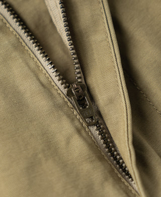 ykk zipper fly of Vintage Washed Tapered 5-Pocket Pants