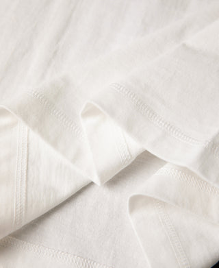 Heavyweight Cotton Tubular Short-Sleeve Henley Shirt