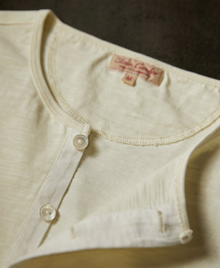 1900s Slub Cotton Short-Sleeve Henley Shirt