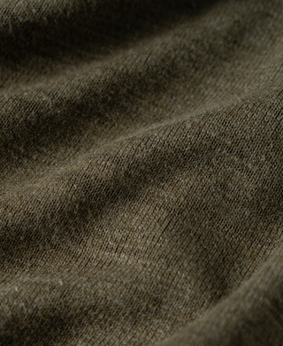 Slub Cotton Long Sleeve Knit Polo