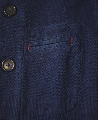 Indigo-Dyed Sashiko Work Vest