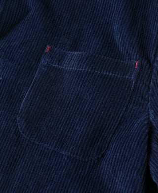 French Indigo-Dyed Corduroy Work Jacket