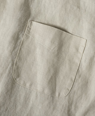 1950s Italian Collar Linen Shirt