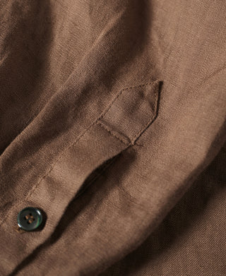 1950s Italian Collar Linen Shirt