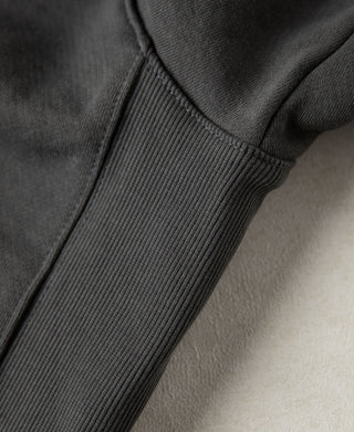 Close up of the ribbed side panel and seam construction