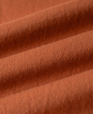 Fabric of Regular Fit Heavyweight Tubular Jersey T-Shirt in Orange