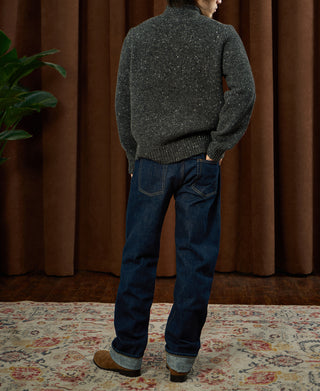 Roll Neck Pure Wool Fisherman Sweater