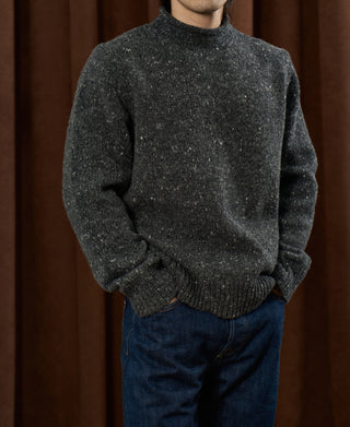 Roll Neck Pure Wool Fisherman Sweater