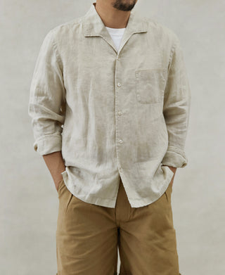 1950s Italian Collar Linen Shirt