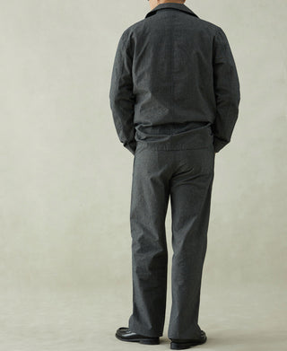 Black Chambray Work Jacket