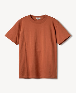 Regular Fit Heavyweight Tubular Jersey T-Shirt in Orange