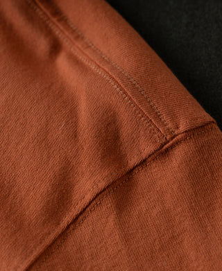 Shoulder of Regular Fit Heavyweight Tubular Jersey T-Shirt in Orange