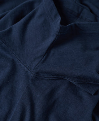 armpit stitching of Classic Fit Loopwheel Slub Cotton T-Shirt