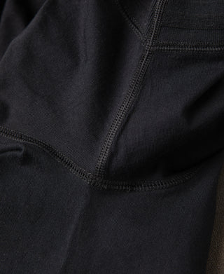 armpit stitching of Heavyweight Cotton Tubular Short-Sleeve Henley Shirt