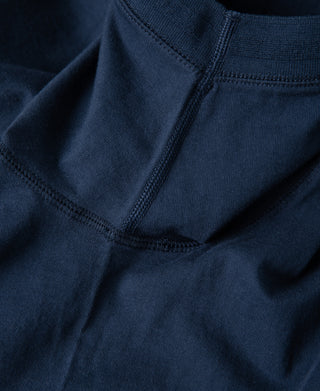 armpit stitching of Heavyweight Cotton Tubular Short-Sleeve Henley Shirt