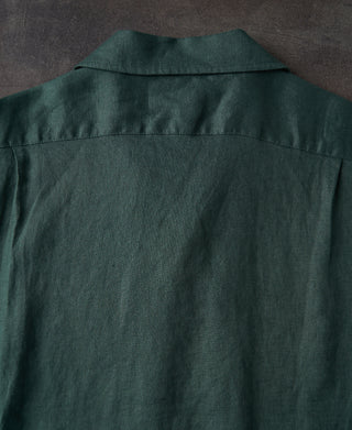 back detail of 1950s Italian Collar Linen Shirt
