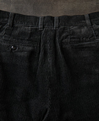 back detail of 1960s Double Pleated Corduroy Trousers