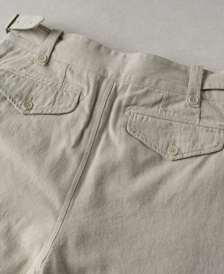 Back Detail of British Army Cotton-Linen Gurkha Shorts