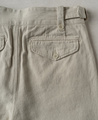 Back Detail of British Army Cotton-Linen Gurkha Shorts