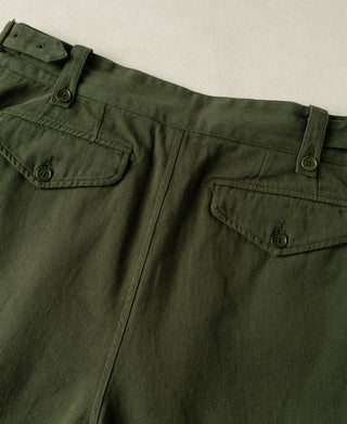 Back Detail of British Army Cotton-Linen Gurkha Shorts