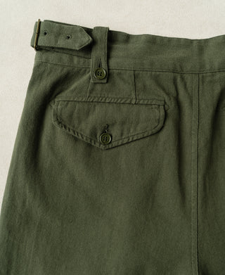 Back Detail of British Army Cotton-Linen Gurkha Shorts