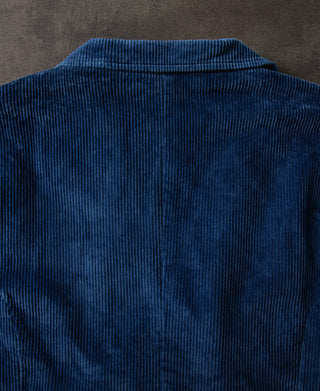 back detail of French Indigo-Dyed Corduroy Work Jacket