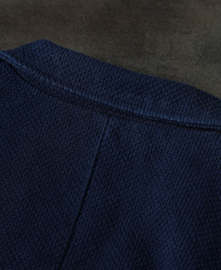 back detail of French Indigo-Dyed Sashiko Work Jacket