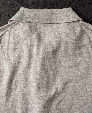 back detail of Lightweight Slub Cotton Knit Polo