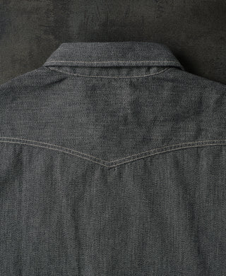 back detail of Vintage Cotton Jaspé Workshirt